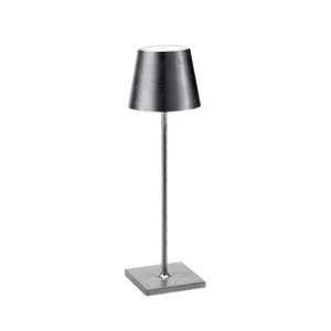ZAFFERANO-POLDINA-PRO-FOGLIA-ARGENTO-LAMPADA-TAVOLO-STILLUCE-STORE-BERGAMO