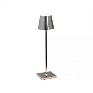 ZAFFERANO-POLDINA-PRO-MICRO-CROMO-LUCIDO-LAMPADA-TAVOLO-STILLUCE-STORE-BERGAMO