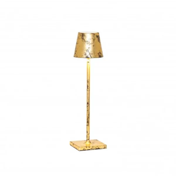 ZAFFERANO-POLDINA-PRO-MICRO-NERO-FOGLIA ORO-CRAQUELE-LAMPADA-TAVOLO-STILLUCE-STORE-BERGAMO