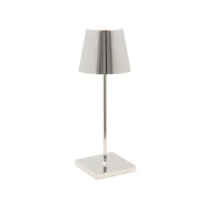 ZAFFERANO-POLDINA-PRO-MINI-CROMO-LUCIDO-LAMPADA-TAVOLO-STILLUCE-STORE-BERGAMO