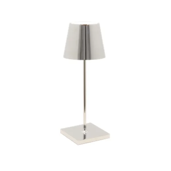 ZAFFERANO-POLDINA-PRO-MINI-CROMO-LUCIDO-LAMPADA-TAVOLO-STILLUCE-STORE-BERGAMO