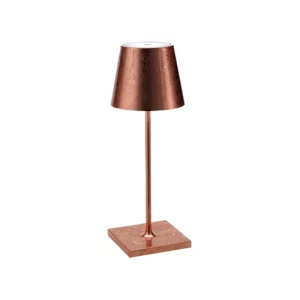 ZAFFERANO-POLDINA-PRO-MINI-FOGLIA-RAME-LAMPADA-TAVOLO-STILLUCE-STORE-BERGAMO