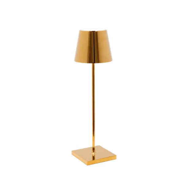 ZAFFERANO-POLDINA-PRO-ORO LUCIDO-LAMPADA-TAVOLO-STILLUCE-STORE-BERGAMO
