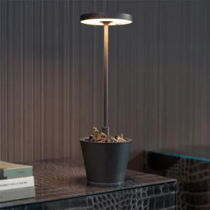 ZAFFERANO-POLDINA-REVERSO-GRIGIO-SCURO-LAMPADA-TAVOLO-AMB-STILLUCE-STORE-BERGAMO