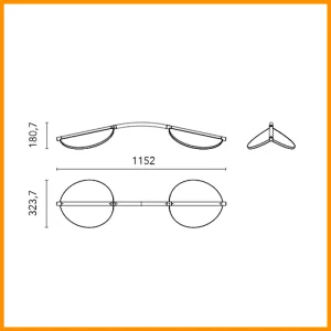 Flos Almendra Arch Short Sospensione KM0 - immagine 2