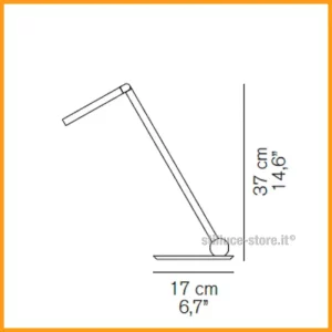 OLUCE-CALAMAIO-LAMPADA-TAVOLO-ROSSO-STILLUCE-STORE-BERGAMO_DIM