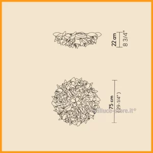 SLAMP-VELI-FOLIAGE-PARETE-SOFFITTO-LARGE-STILLUCE-STORE-BERGAMO_DIM