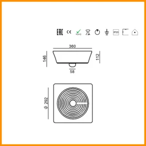 STILNOVO-GOLETTA-LAMPADA-DA-PARETE-O -SOFFITTO-STILLUCE-STORE-BERGAMO_DIM