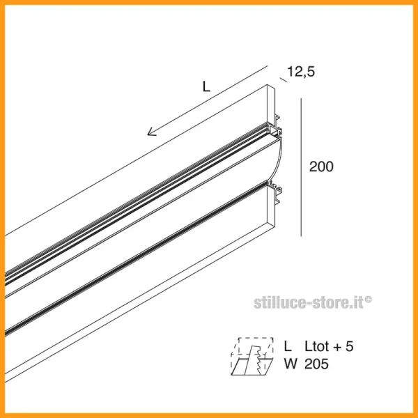 NOVALUX-CARTOON-LIGHT-A70-PROFILO-MT-2-STILLUCE-STORE-BERGAMO_DIM
