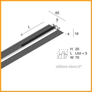 Novalux Cartoon Light L-09 Wall Profilo Lineare - immagine 2