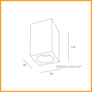 Novalux Geco Quadrato Lampada Soffitto - immagine 4