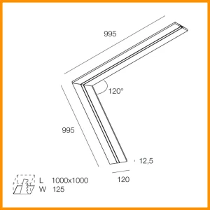 Novalux Cartoon Light L-16 EVO Profilo Angolare 120 - immagine 4