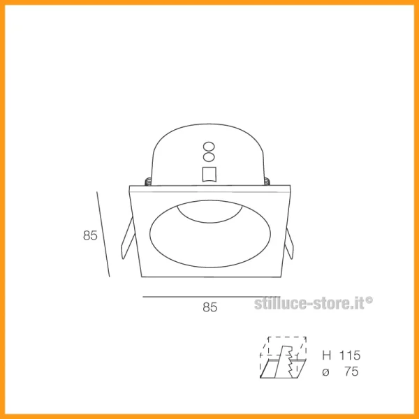 NOVALUX-MIND-FARETTO-INCASSO-QUADRATO-STILLUCE-STORE-BERGAMO_DIM