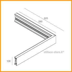 Novalux Recta PCB Profilo Angolare Esterno - immagine 2