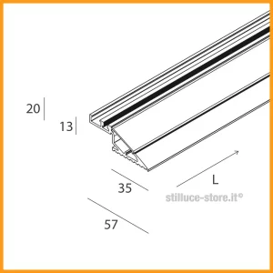 NOVALUX-SIDE-PROFILO LINEARE-VELETTA-STILLUCE-STORE-BERGAMO_DIM