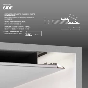 NOVALUX-SIDE-PROFILO-VELETTA-OPERA-STILLUCE-STORE-BERGAMO
