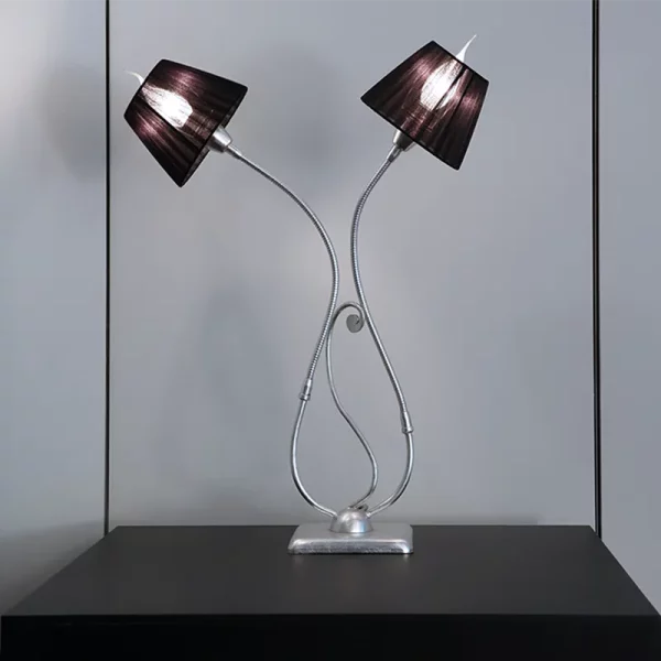 FLORENS-LAMPADA-TAVOLO-ARGENTO-ACCESA-STILLUCE-STORE-BERGAMO FLORENS-LAMPADA-TAVOLO-ARGENTO-ACCESA-STILLUCE-STORE-BERGAMO