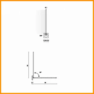 Egoluce Matita Parete LED 1 Luce Cod. 4631 - immagine 2