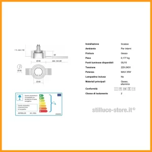 ISYLUCE-GYPSOS-FARETTO-INCASSO-GESSO-816-STILLUCE-STORE-BERGAMO_DIM