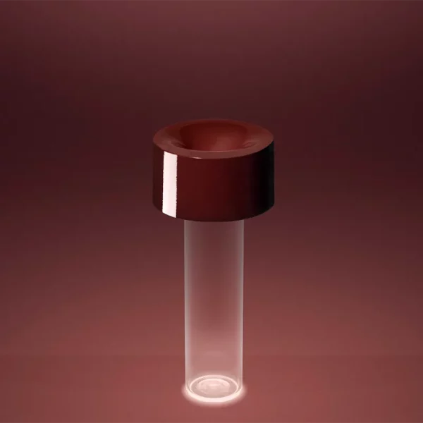 FOSCARINI-FLEUR-ROSSO-BURGUNDY-LAMPADA-TAVOLO-STILLUCE-STORE-BERGAMO