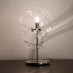 METALLUX-ASTRO-LUMETTO-CROMO-VETRI TRASPARENTI-KMZERO-STILLUCE-STORE-BERGAMO