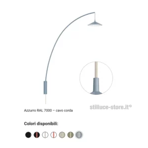 CINI-E-NILS-MINIMA-LAMPADA-PARETE-AZZURRO-CORDA-STILLUCE-STORE-BERGAMO
