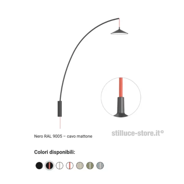CINI-E-NILS-MINIMA-LAMPADA-PARETE-NERO-MATTONE-STILLUCE-STORE-BERGAMO