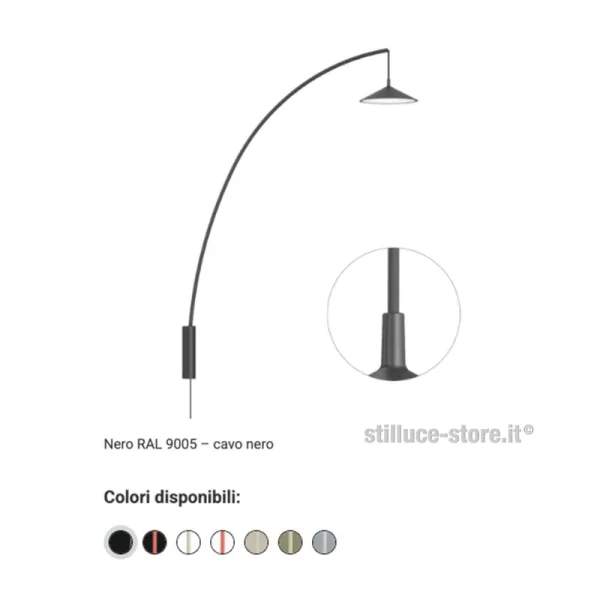 CINI-E-NILS-MINIMA-LAMPADA-PARETE-NERO-STILLUCE-STORE-BERGAMO
