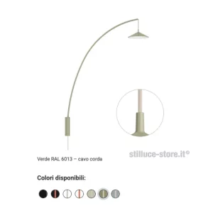 CINI-E-NILS-MINIMA-LAMPADA-PARETE-VERDE-CORDA-STILLUCE-STORE-BERGAMO