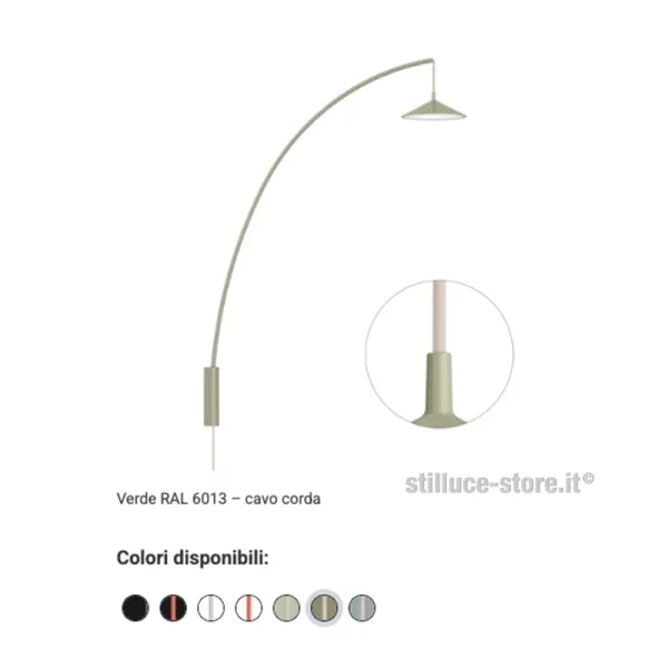 CINI-E-NILS-MINIMA-LAMPADA-PARETE-VERDE-CORDA-STILLUCE-STORE-BERGAMO