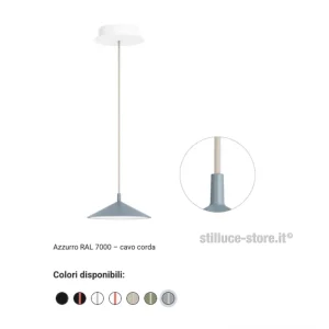 CINI-E-NILS-MINIMA-LAMPADA-SOSPENSIONE-AZZURRO-CORDA-STILLUCE-STORE-BERGAMO