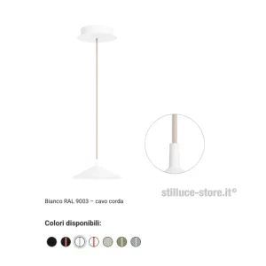 CINI-E-NILS-MINIMA-LAMPADA-SOSPENSIONE-BIANCO-CORDA-STILLUCE-STORE-BERGAMO