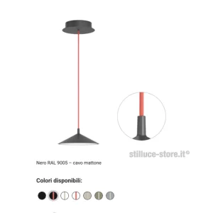 CINI-E-NILS-MINIMA-LAMPADA-SOSPENSIONE-NERO-MATTONE-STILLUCE-STORE-BERGAMO