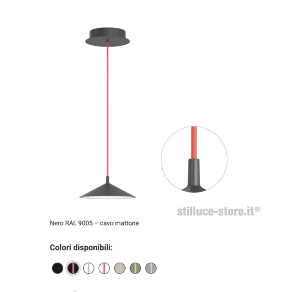CINI-E-NILS-MINIMA-LAMPADA-SOSPENSIONE-NERO-MATTONE-STILLUCE-STORE-BERGAMO