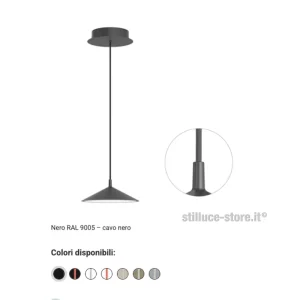 CINI-E-NILS-MINIMA-LAMPADA-SOSPENSIONE-NERO-STILLUCE-STORE-BERGAMO