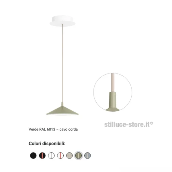 CINI-E-NILS-MINIMA-LAMPADA-SOSPENSIONE-VERDE-CORDA-STILLUCE-STORE-BERGAMO