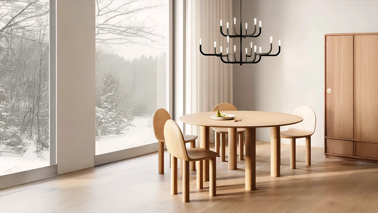 Luceplan J-Us di Alessandro Zambelli, chandelier modulare senza fili, promo HalloWeek codice ZUCCA, disponibile da Stilluce Store Bergamo e online su Stilluce-Store.it.