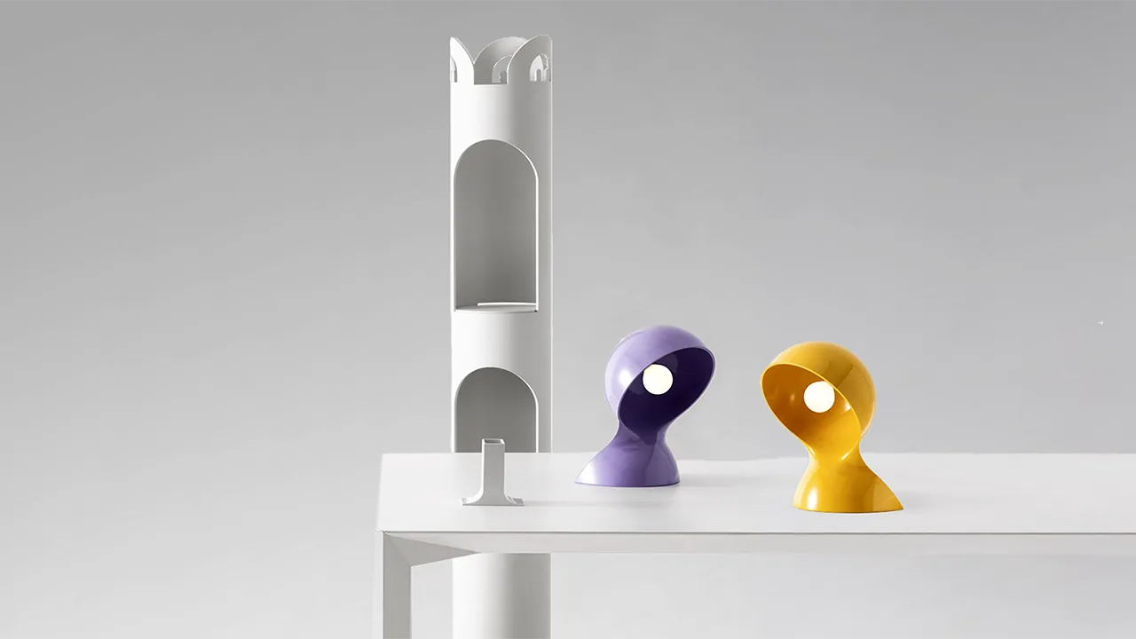 Artemide Dalù di Vico Magistretti, lampada iconica, Magnolia Stilluce Store Bergamo.
