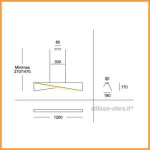 Cattaneo Kami 120 Sospensione LED - immagine 3