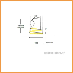 Cattaneo Katana 100 Sospensione S2 LED - immagine 3