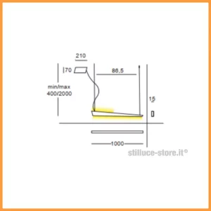 Cattaneo Katana 100 Sospensione LED - immagine 4