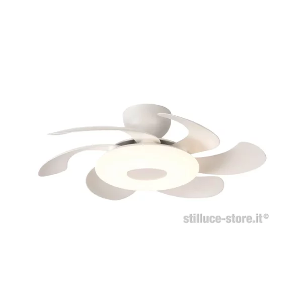 mantra-flower-ventilatore-bianco-aperto-stilluce-store-bergamo