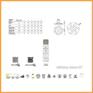 mantra-flower-ventilatore-funzioni-stilluce-store-bergamo