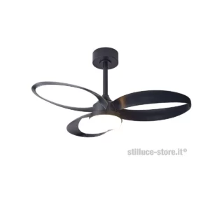 mantra-infinity-fan-ventilatore-nero-stilluce-store-bergamo