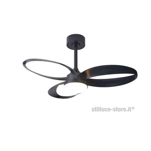 mantra-infinity-fan-ventilatore-nero-stilluce-store-bergamo