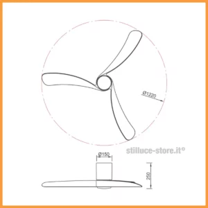 mantra-nemo-II-ventilatore-122-dimensioni-stilluce-store-bergamo
