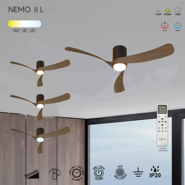 mantra-nemo-II-ventilatore-132-funzioni-stilluce-store-bergamo