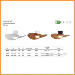 mantra-nenufar-ventilatore-colori-stilluce-store-bergamo