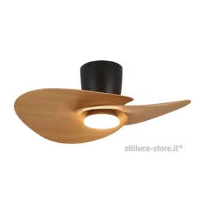 mantra-nenufar-ventilatore-nero-legno-stilluce-store-bergamo