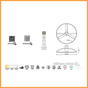 Mantra Nepal II Ventilatore Soffitto LED d. 100 cm. - immagine 4